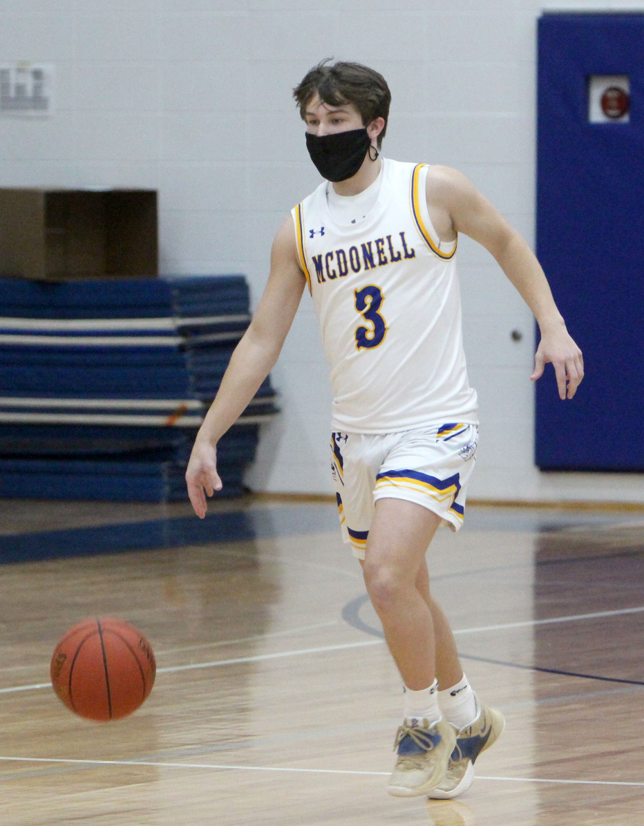 Bruce at McDonell boys basketball 2-19-21